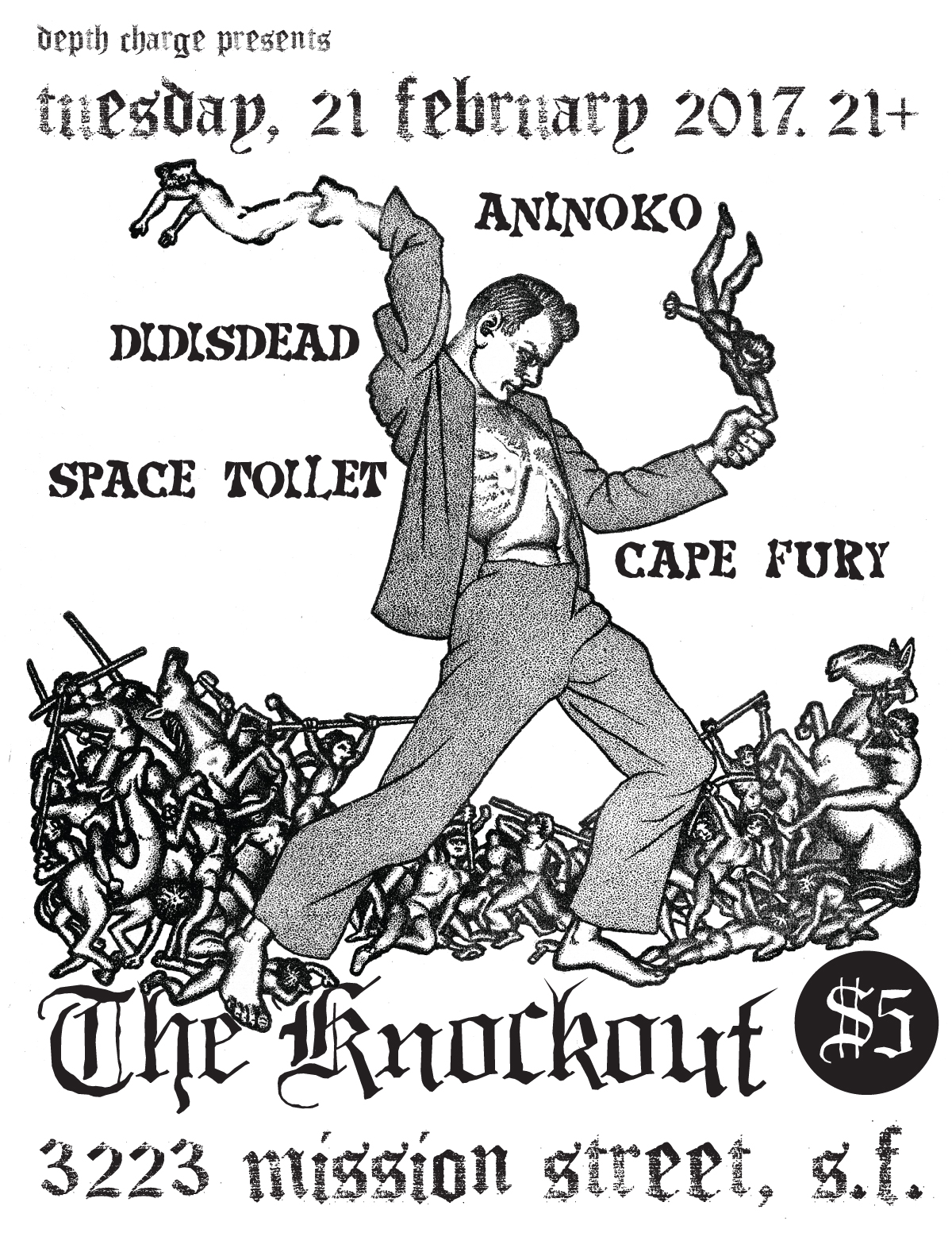 Show poster: Cape Fury at The Knockout